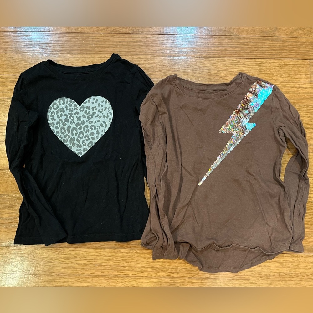 Gap Girls Organic Cotton Long Sleeve Shirt Bundle Size 6